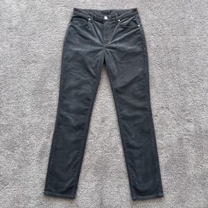 MONFRÈRE Velvet Pants Mens 30x31.5 Gray Slim Fit Tapered Casual